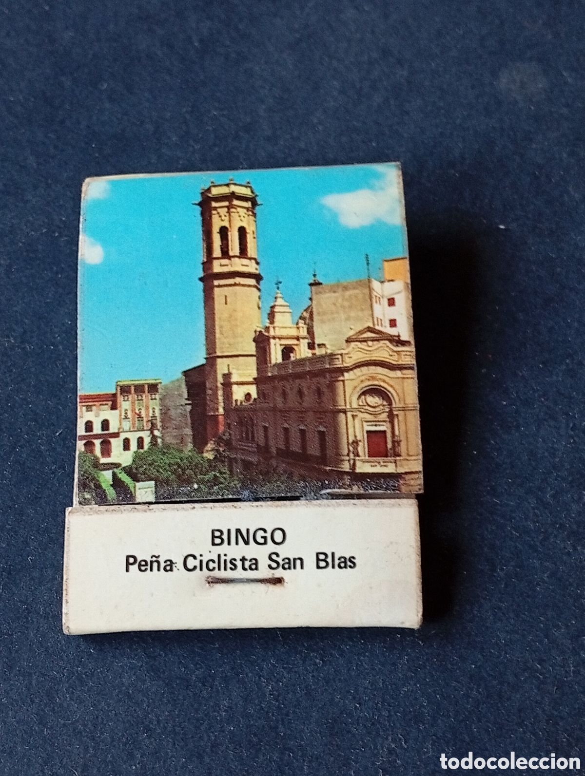 Collecting: Caja de Cerillas bingo pe&ntilde;a ciclista San Blas, Burriana