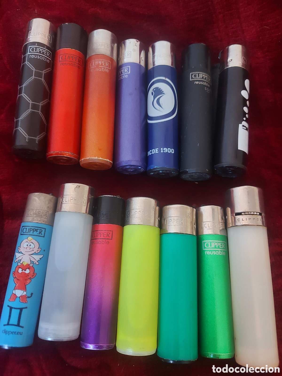 Collectionnisme: LOTE 14 MECHEROS CLIPPER ANTIGUO-VER FOTOS