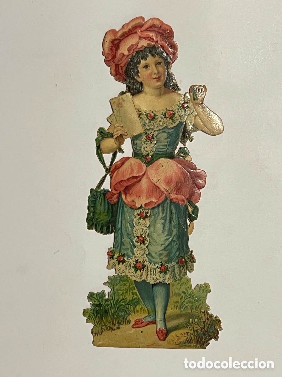 Coleccionismo: BARCELONA. Cromo troquelado. Sociedad Juventud Niu Guerrer. Entidad cultural y humor&iacute;stica (h.1890?)
