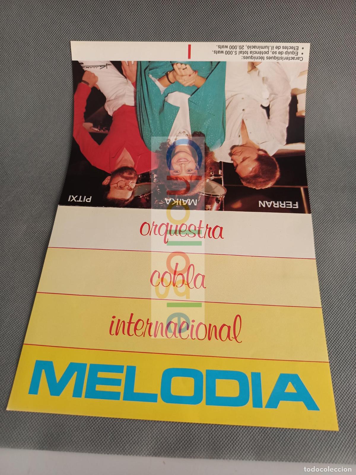 Coleccionismo: PUBLICIDAD ORQUESTRA COBLA INTERNACIONAL MELODIA