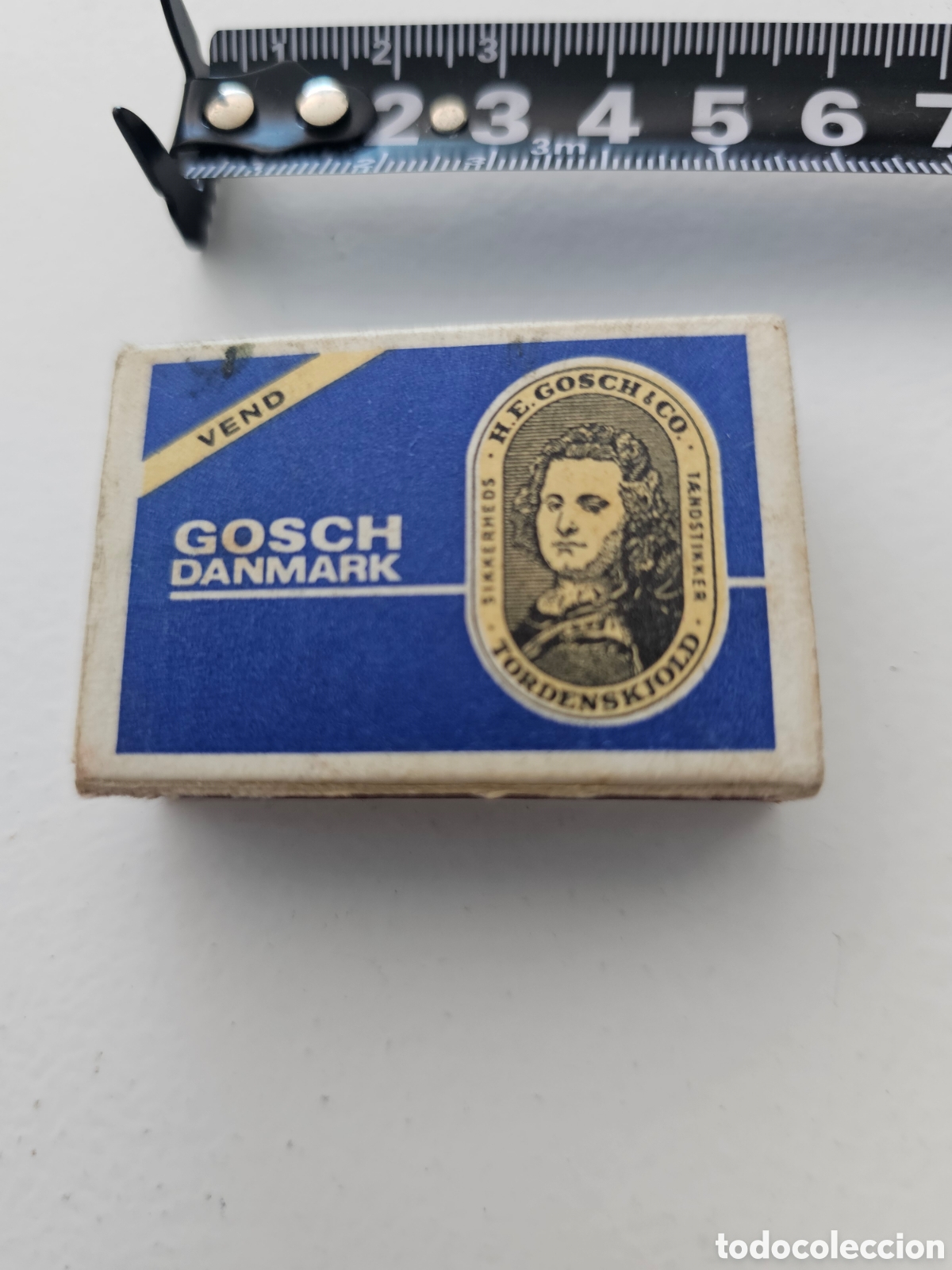Coleccionismo: Caja de cerillas VACIA Gosch Danmark Tordenskjold 1960s 1970s