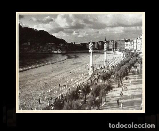 Collezionismo: �E9 - GUIPUZCOA. PLAYA DE LA CONCHA Y PARQUE DE ALDERDI - EDER. PAIS VASCO. [LAMINA FOTOGRAFICA].