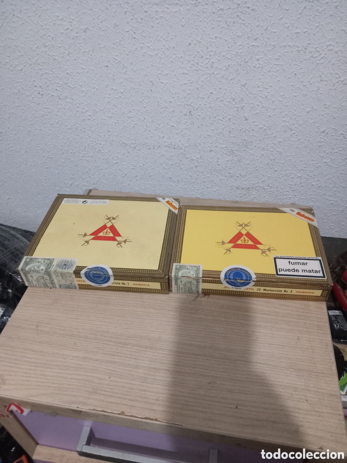 Coleccionismo: DOS CAJAS VACIAS MONTECRISTO N 1 Y N 3,,VER FOTOS