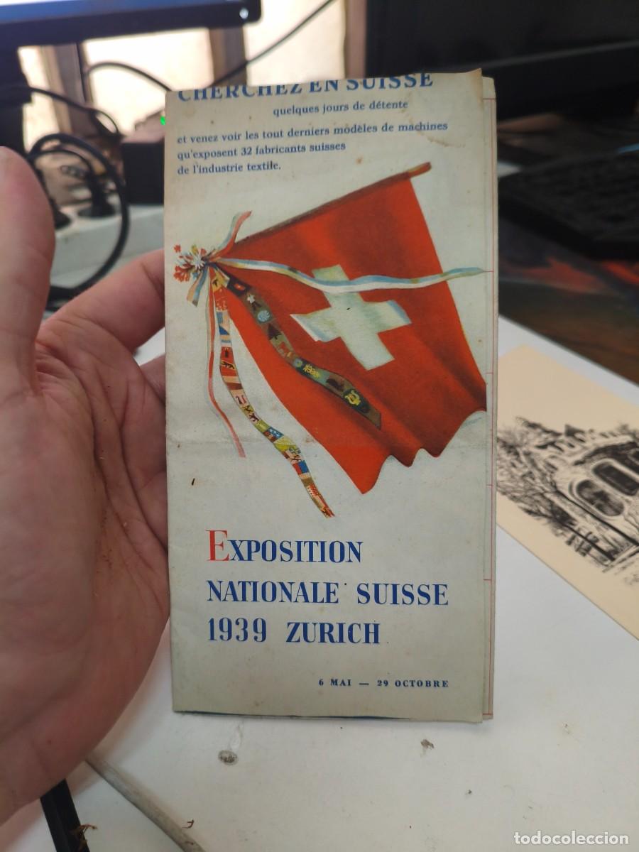 Coleccionismo: Exposition nationale Suisse 1939 Zurich. Desplegable.