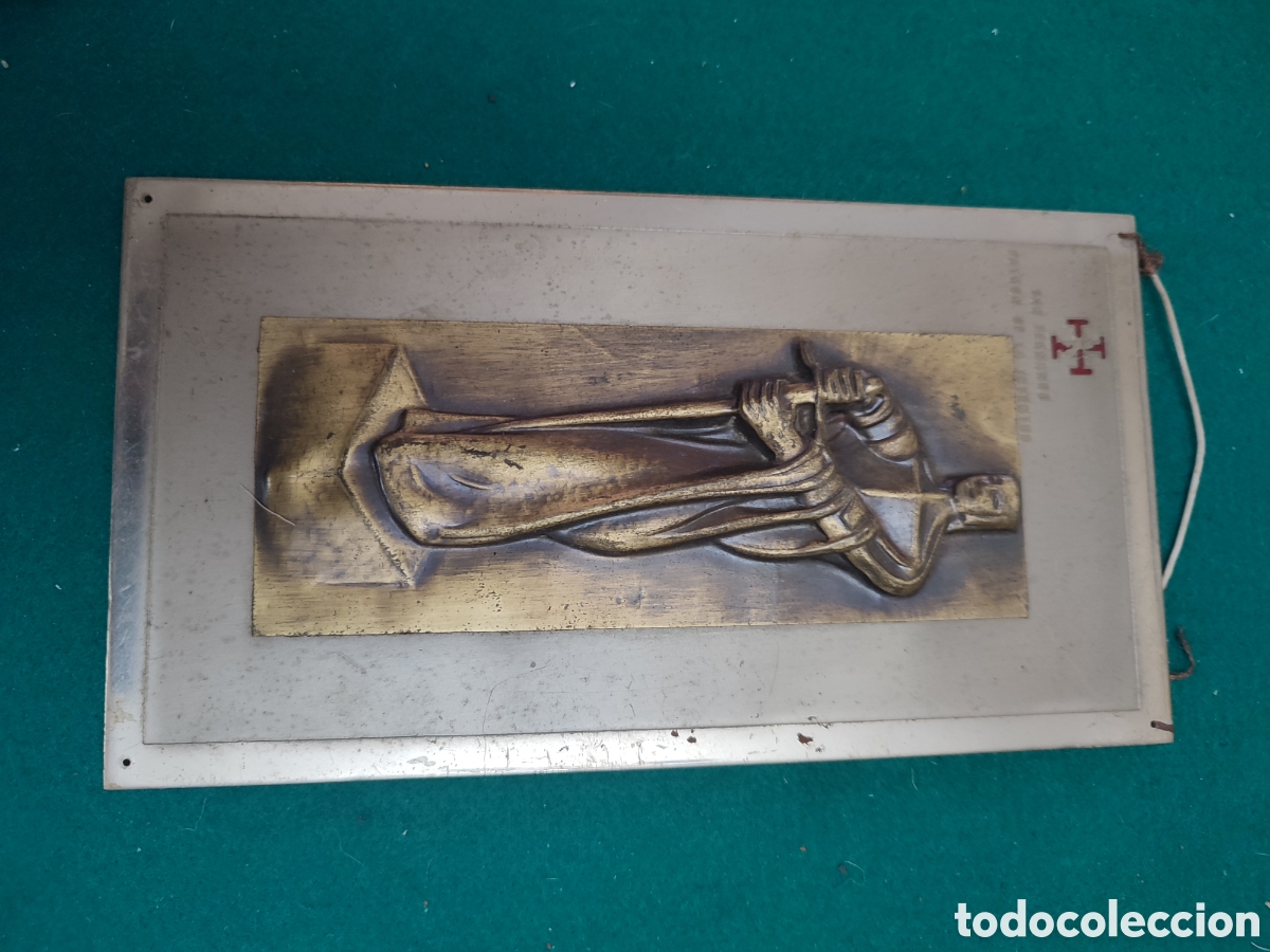 Collezionismo: Rar&iacute;sima y &uacute;nica placa OJE Falange metal