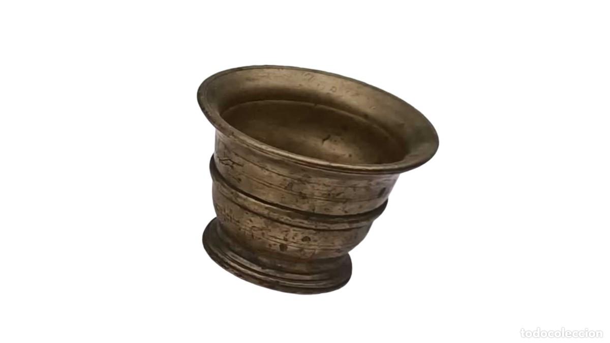 Colecionismo: Almirez Antiguo de Bronce &ndash; Mortero para Especias &ndash; Estilo Renacentista Espa&ntilde;ol &ndash; A&ntilde;os 40/50