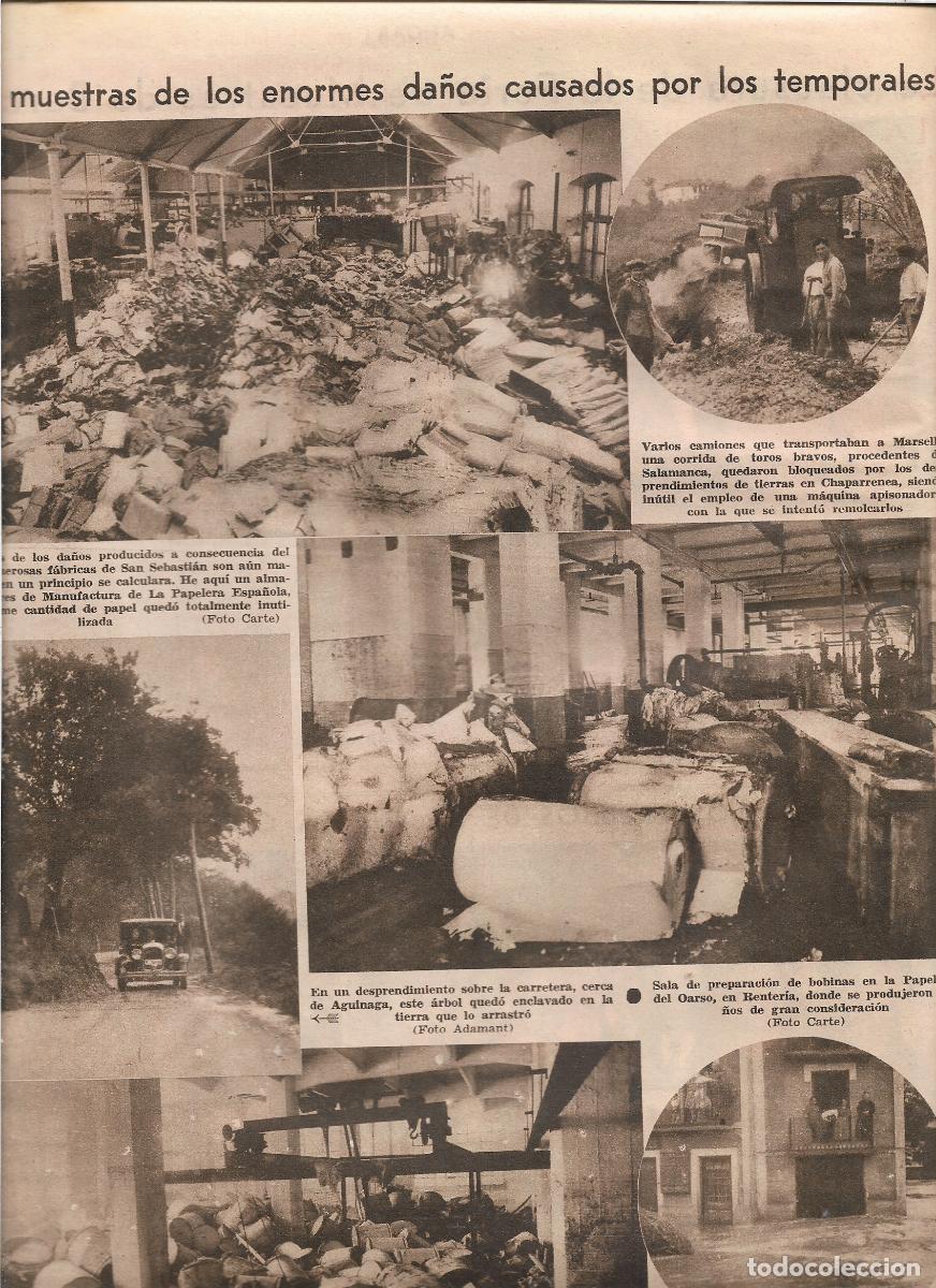 Coleccionismo: A&Ntilde;O 1933 DA&Ntilde;OS TEMPORAL MANUFACTURAS PAPELERA ESPA&Ntilde;OLA OARSO RENTERIA CAMION TOROS SALAMANCA