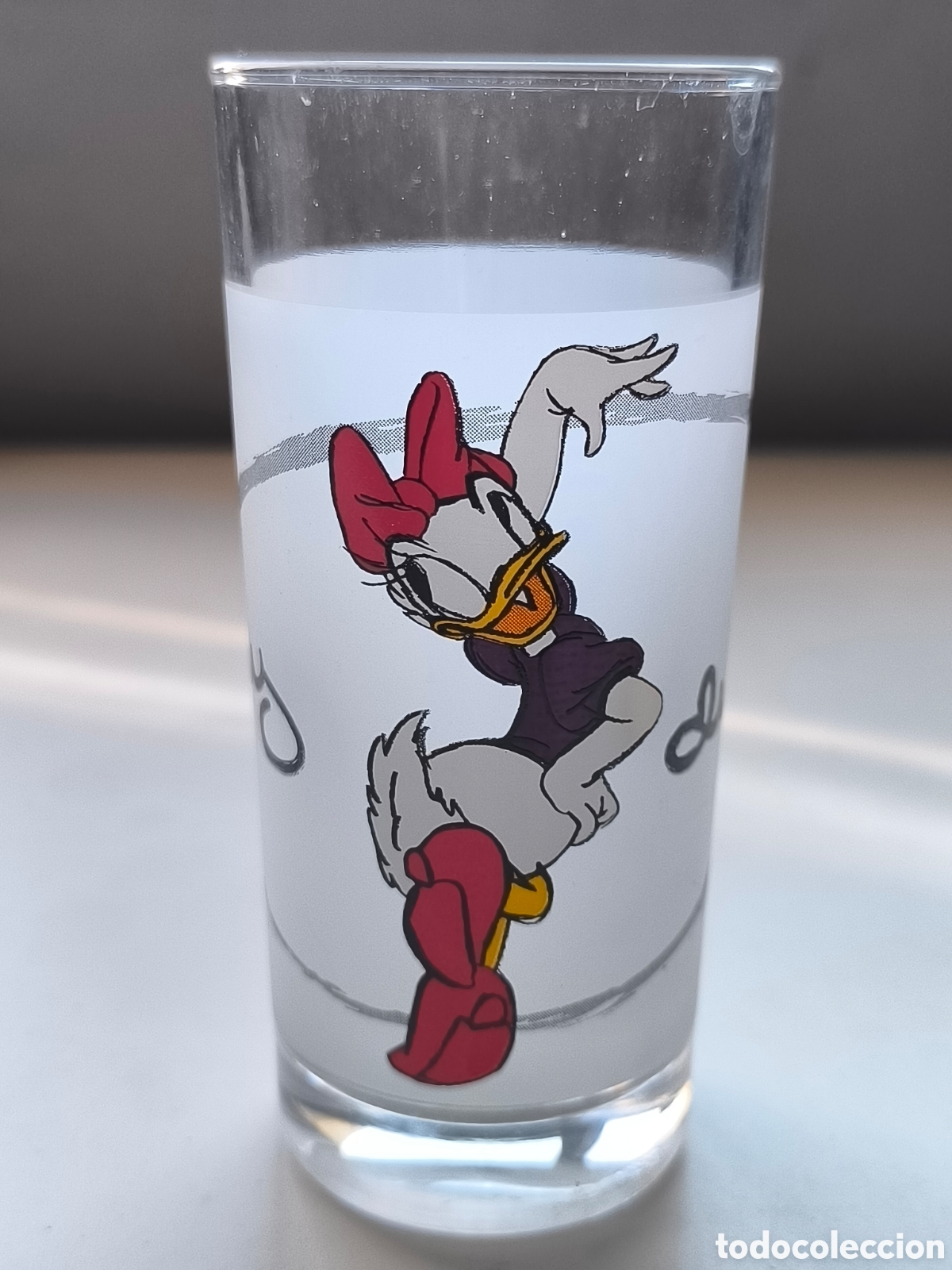 Coleccionismo: Daisy duck vaso 14 cm cristal colecci&oacute;n