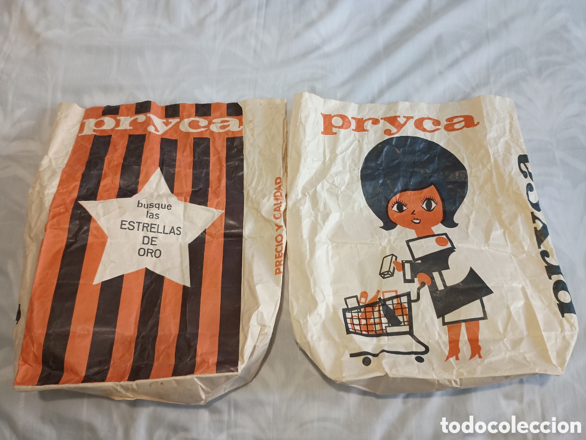 Coleccionismo: ️Bolsa antigua de supermercado Pryca - Foto 2