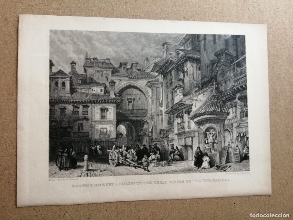 Coleccionismo: LAMINA REVISTA BLANCO Y NEGRO. NOORISH GATEWAY LEADING TO THE GREAT SQUARE OF THE VIVA RAMBLA