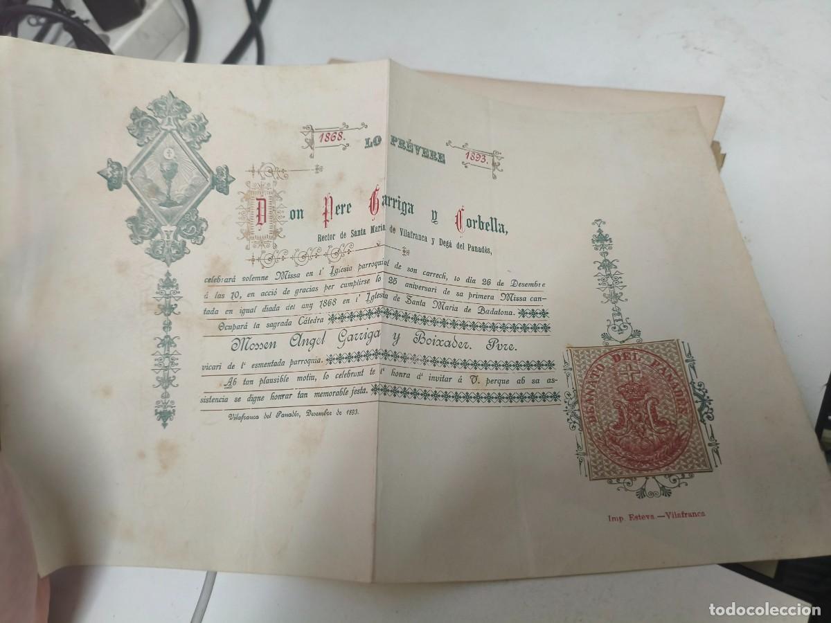 Coleccionismo: Moss&egrave;n &Agrave;ngel Garriga y Corbella. Santa MAria de Vilafranca. Imp. Esteve. Pened&egrave;s. Missa parroquial