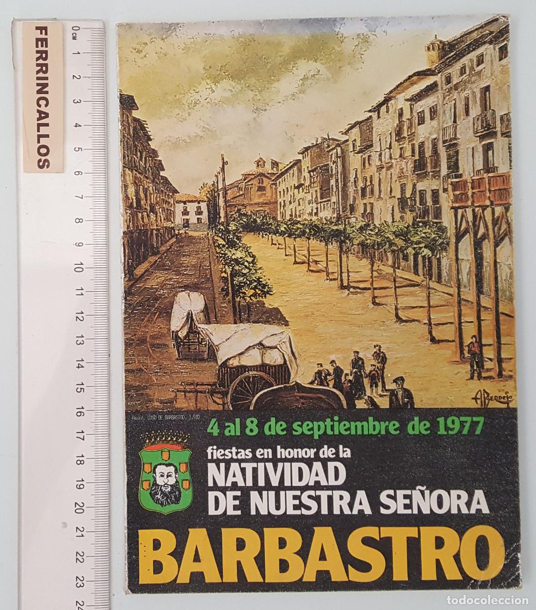 Collecting paper: PROGRAMA DE FIESTAS DE BARBASTRO A&Ntilde;O 1977