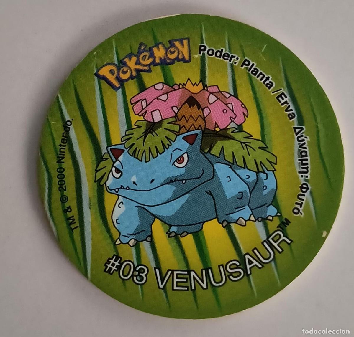 Coleccionismo: POK&Eacute;MON TAZO 2- TAZO N&ordm;53 - #3 VENUSAUR - MATUTANO