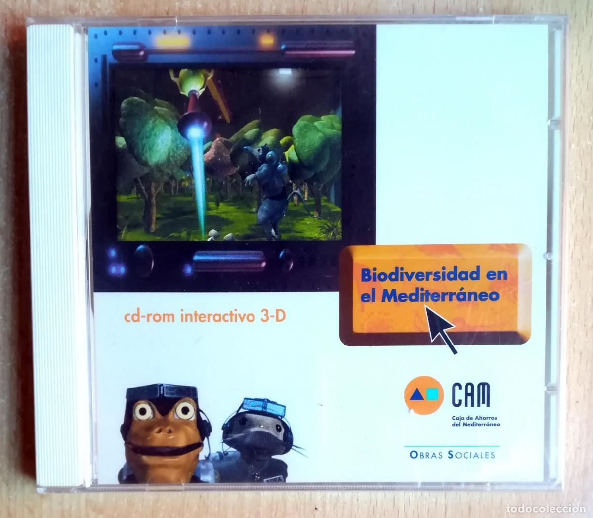 Coleccionismo: Precintado: Biodiversidad en el Mediterr&aacute;neo. CD-Rom interactivo 3D. CAM Obras Sociales.