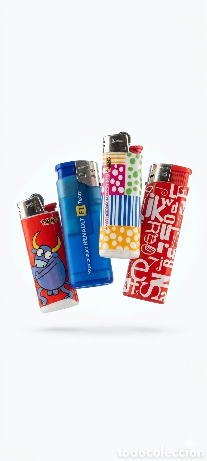 Coleccionismo: LOTE DE 4 MECHEROS / ENCENDEDORES PARA COLECCI&Oacute;N
