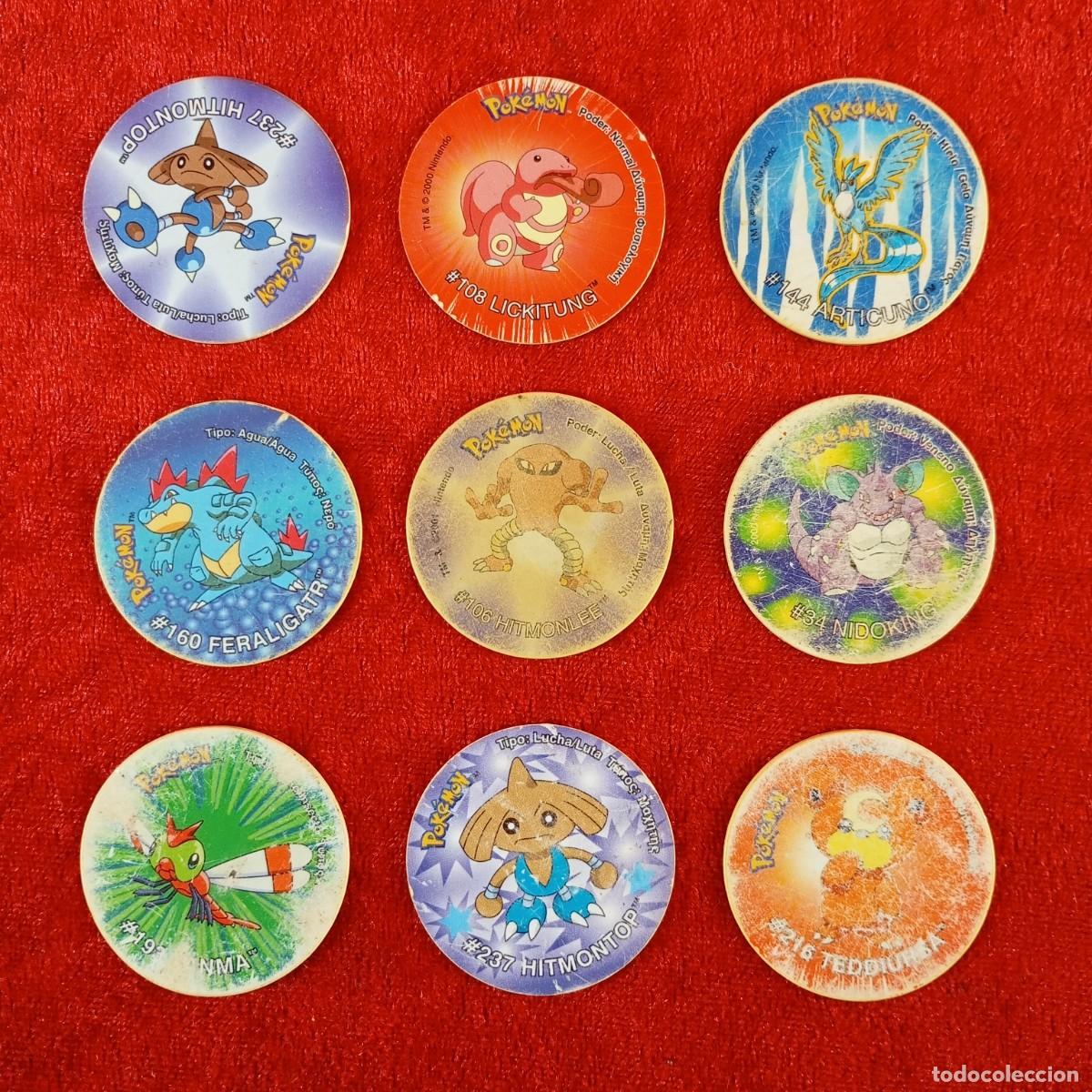 Coleccionismo: LOTE 9 TAZOS - POKEMON TAZO 2 - MATUTANO - VER FOTOS - 40 MM DIAMETRO / 5479