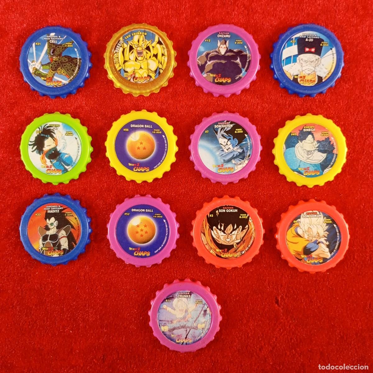 Coleccionismo: LOTE 13 TAZOS - DRAGONBALL Z CHAPS - MATUTANO - VER FOTOS - 40 MM DIAMETRO / 5480