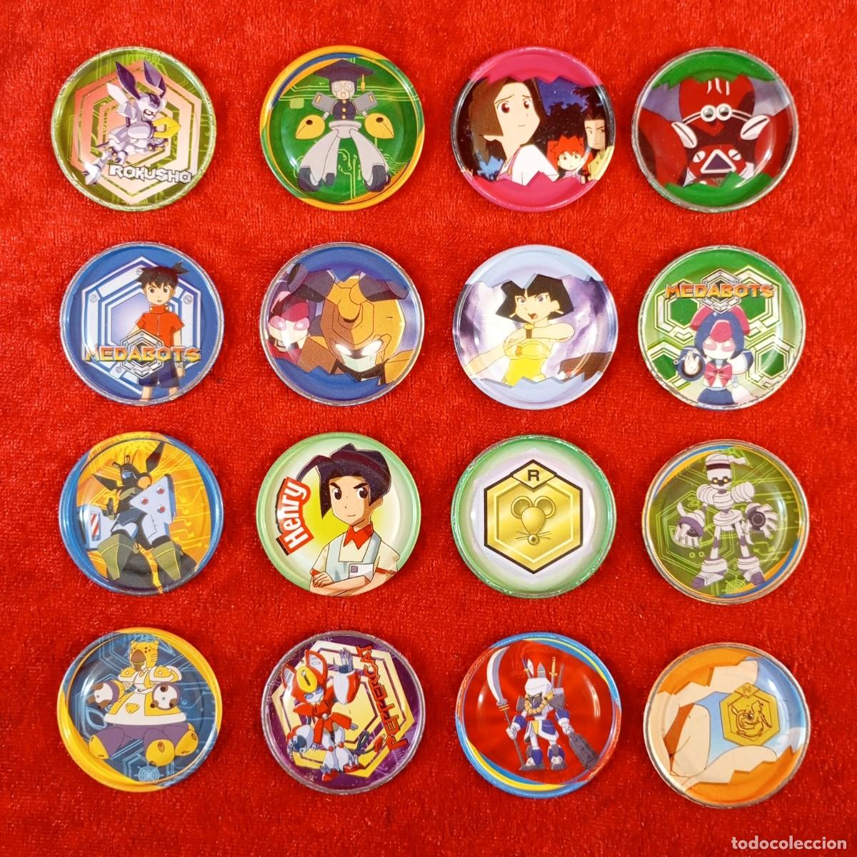 Coleccionismo: LOTE 16 TAZOS - METAL RAPPERS - MEDABOTS - MAGIC BOX INT. - VER FOTOS - 40 MM DIAMETRO / 5482