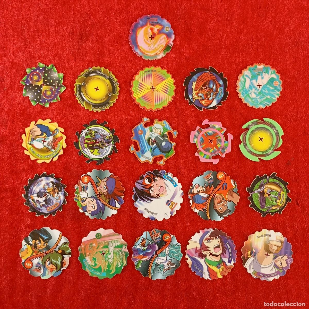 Coleccionismo: LOTE 21 TAZOS - DESTROY SPINNERS - HU/T&middot;BP&middot;TX - VER FOTOS - 45 MM DIAMETRO / 5483