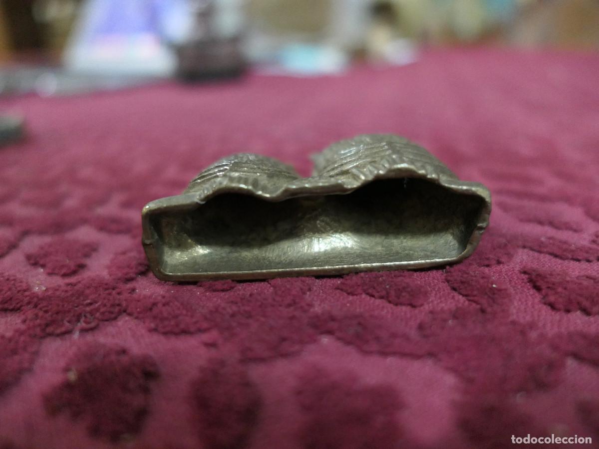 Coleccionismo: B&uacute;hos de metal, bronce envejecido - Foto 3