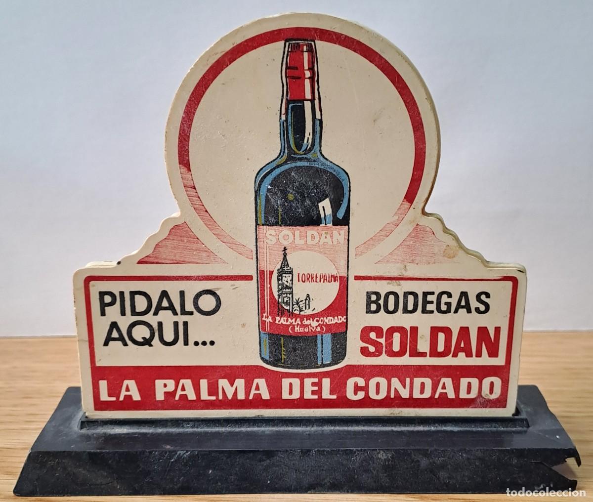 Coleccionismo: SERVILLETERO ANTIGUO DE BAR CON PUBLICIDAD DE BODEGAS SOLDAN, LA PALMA DEL CONDADO. SERVILL-01