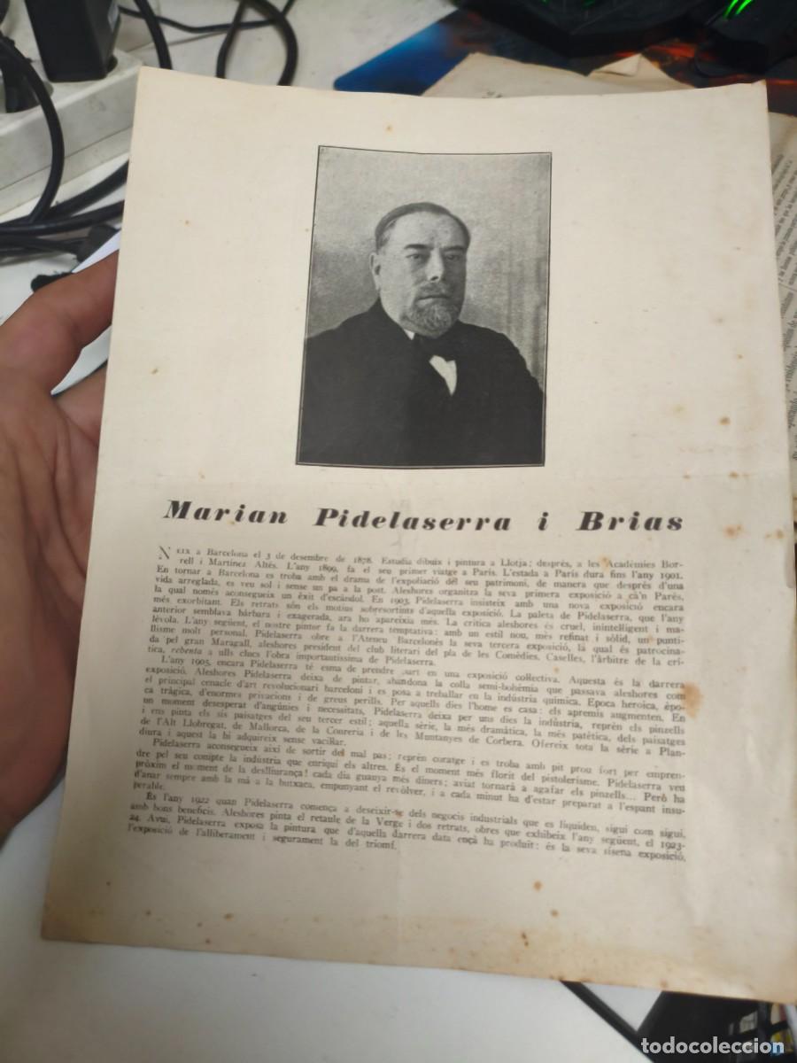 Collecting paper: MARIAN PIDELASERRA I BRIAS. SALA PARES PETRITXOL 1928. ABRIL 1928