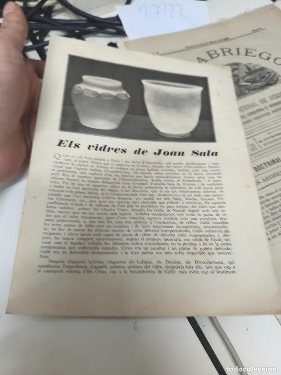 Collectionnisme: Vidres de Joan Sala. Sala Par&eacute;s. Petritxol. Fulla III 1928. Joan Sacs.