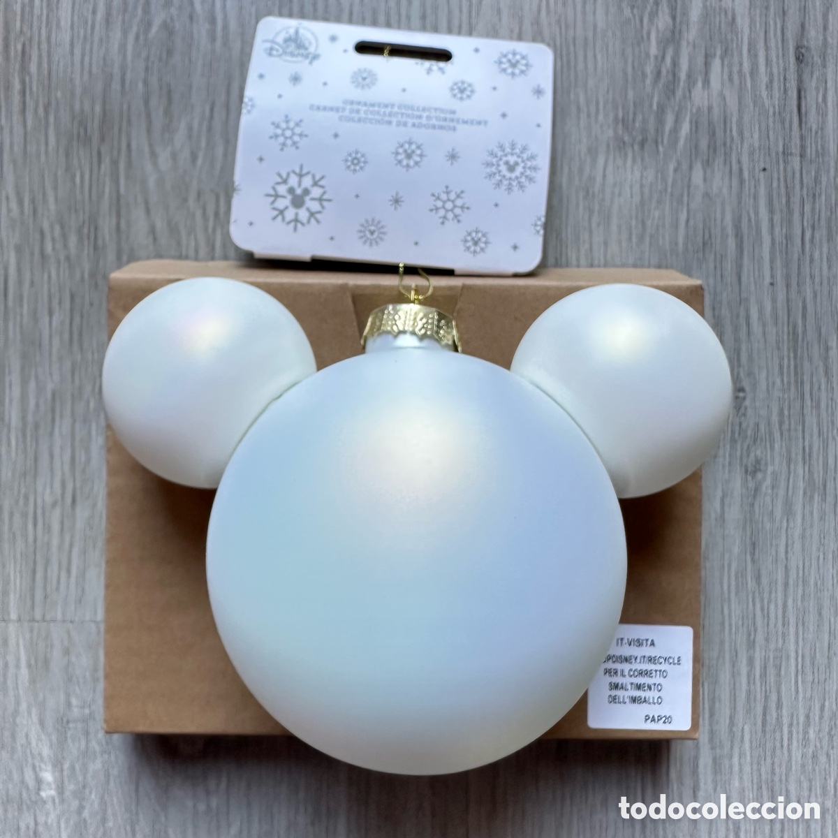Coleccionismo: Adorno bola &oacute;palo icono Mickey Mouse, Disney Store.