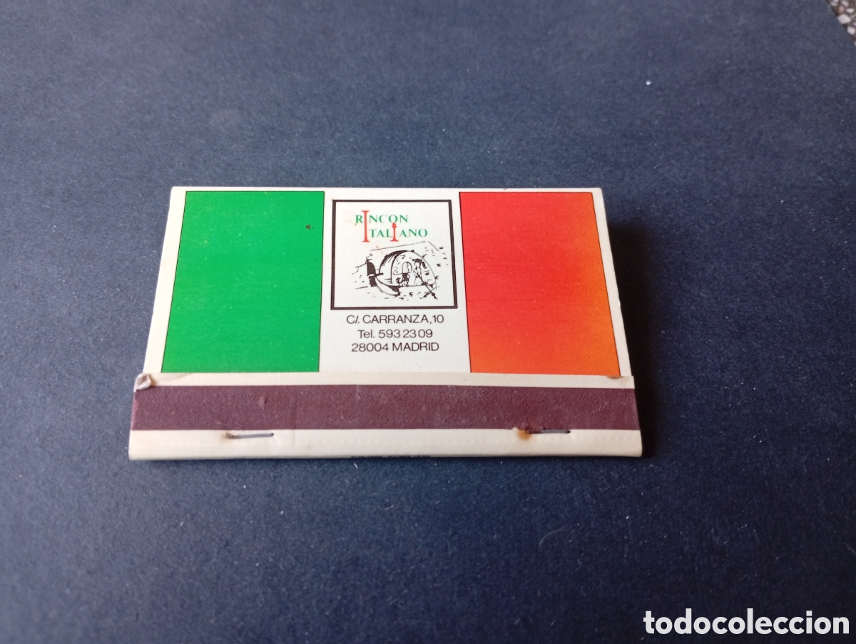 Colecionismo: Caja de Cerillas rinc&oacute;n italiano, Madrid