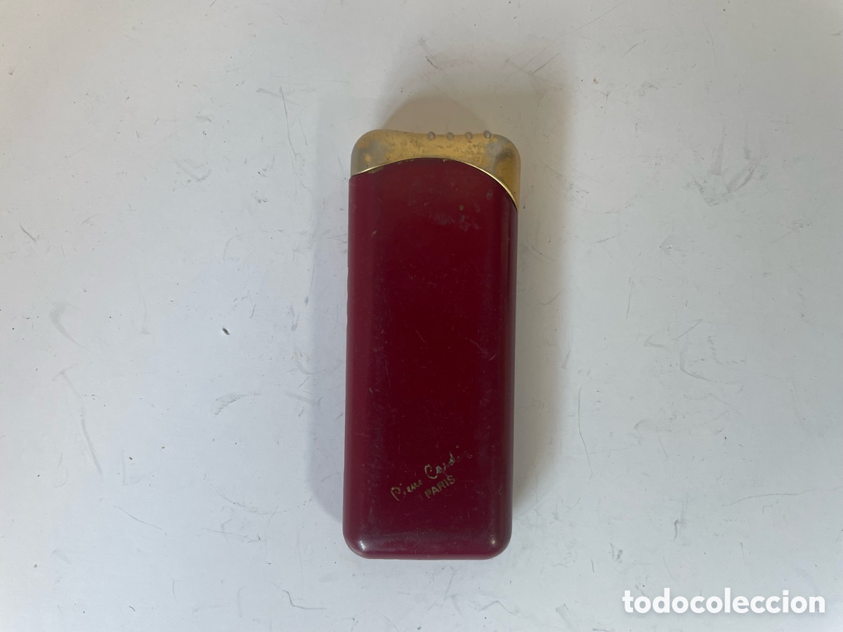 Coleccionismo: Mechero Encendedor Pierre Cardin Paris Vintage Gas Burdeos A&ntilde;os 80