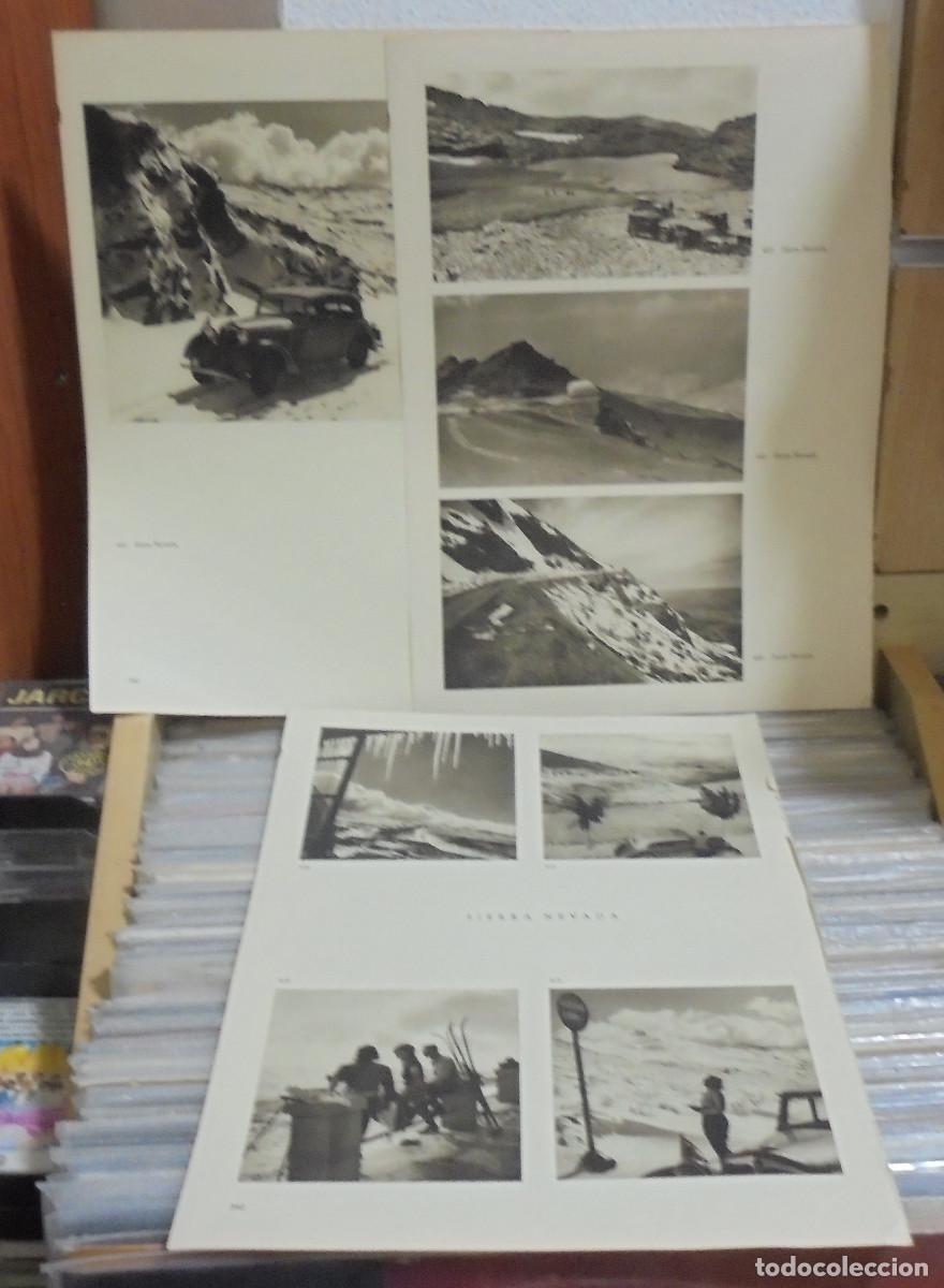 Coleccionismo: 3 l&aacute;minas de fotograf&iacute;as a&ntilde;os 20 o 30 del siglo XX de Sierra Nevada
