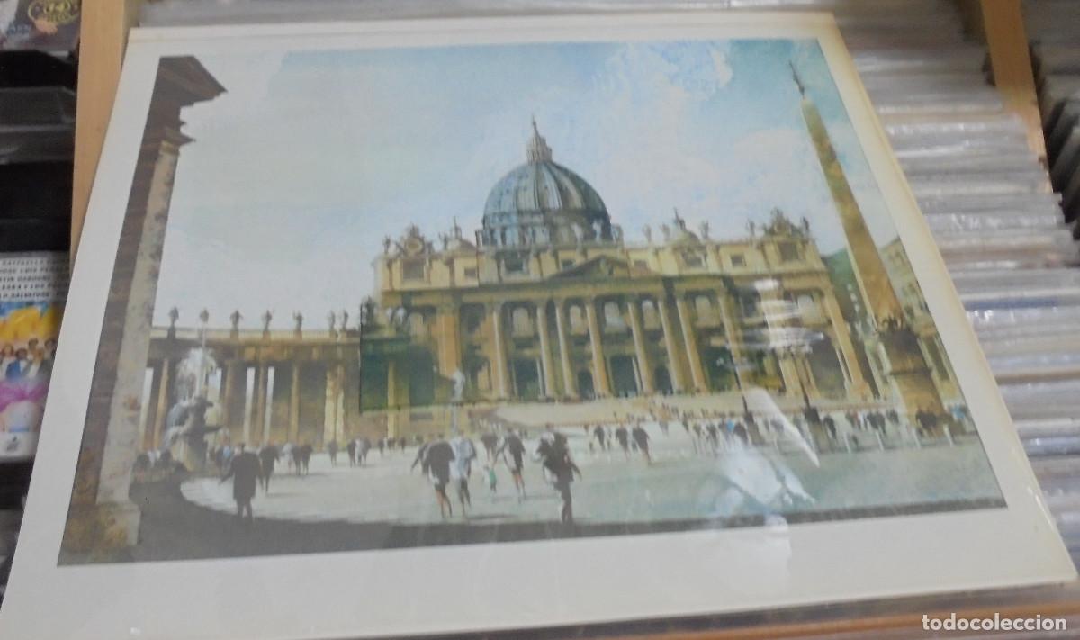Coleccionismo: L&aacute;mina de San Pedro del Vaticano 23x27cm