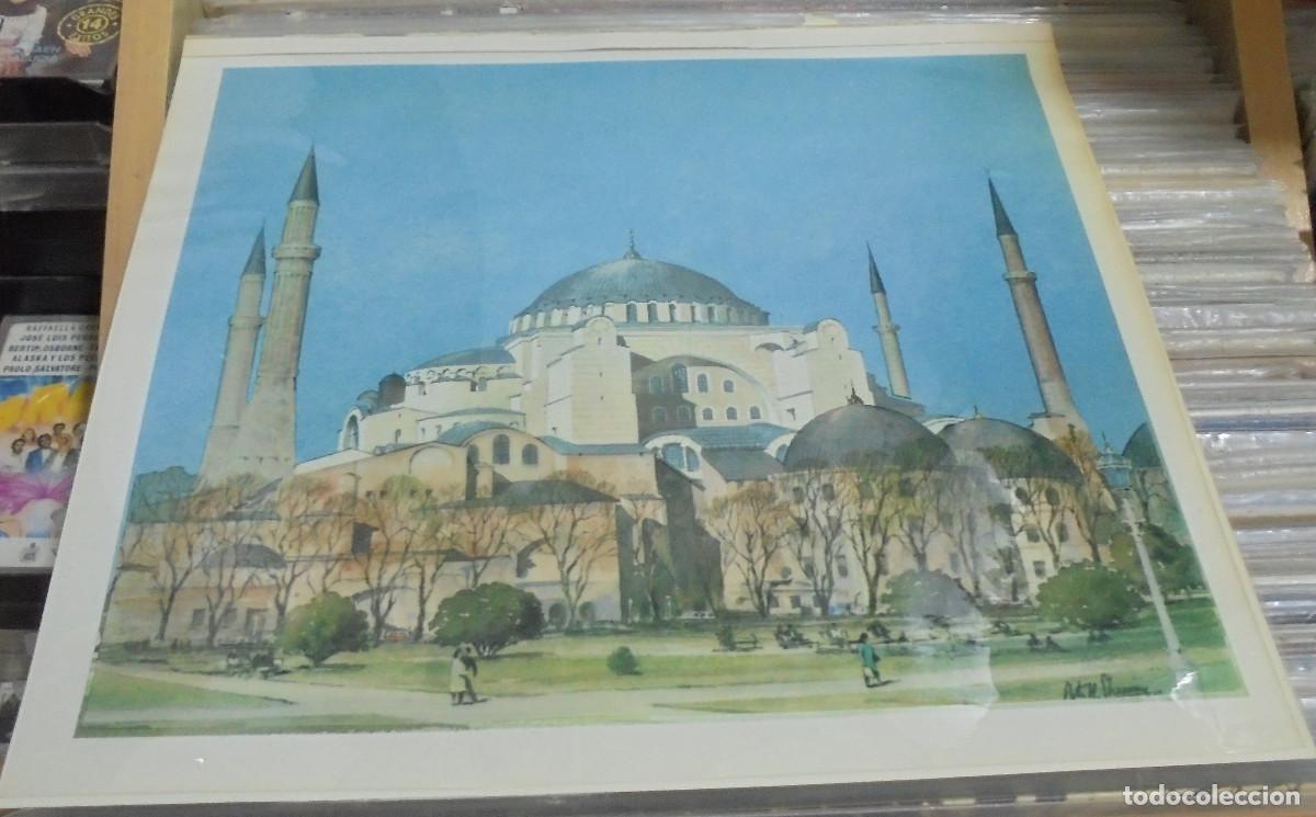 Coleccionismo: L&aacute;mina de Santa sofia de Constantinopla 23x27 cm