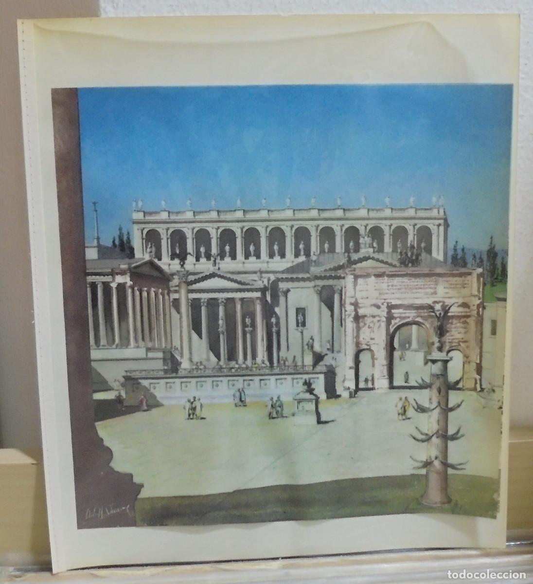 Coleccionismo: L&aacute;mina de el Foro Romano 23x27 cm