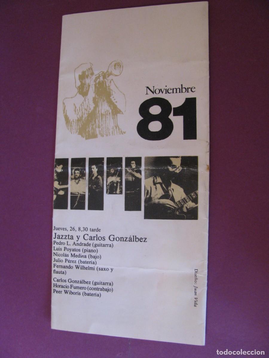 Coleccionismo: PROGRAMA DEL FESTIVAL DE JAZZ EN ESPA&Ntilde;A NOVIEMBRE 1981. GRANADA.