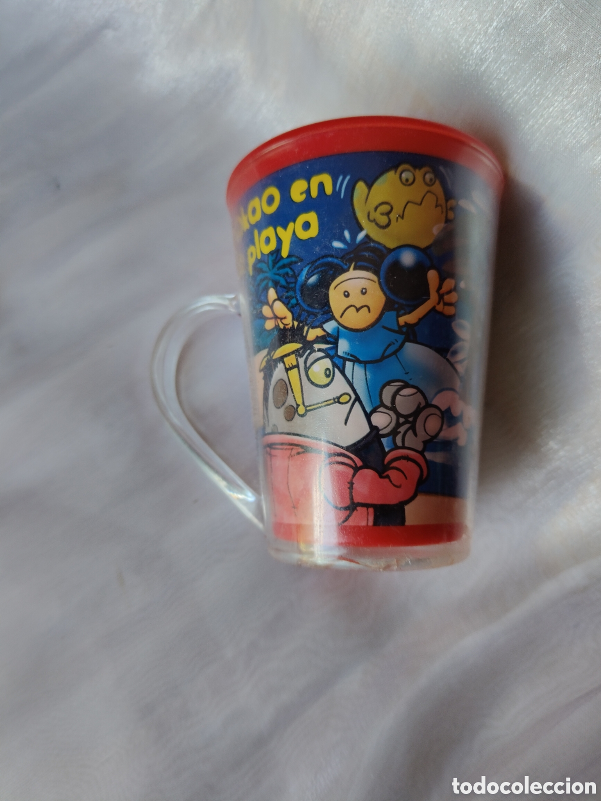 Coleccionismo: Taza vaso pl&aacute;stico vintage infantil a&ntilde;o 2004 retro coleccionable