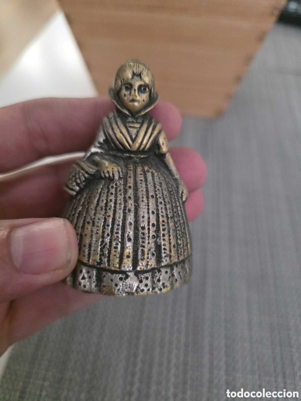 Coleccionismo: Campanilla holandesa bronce