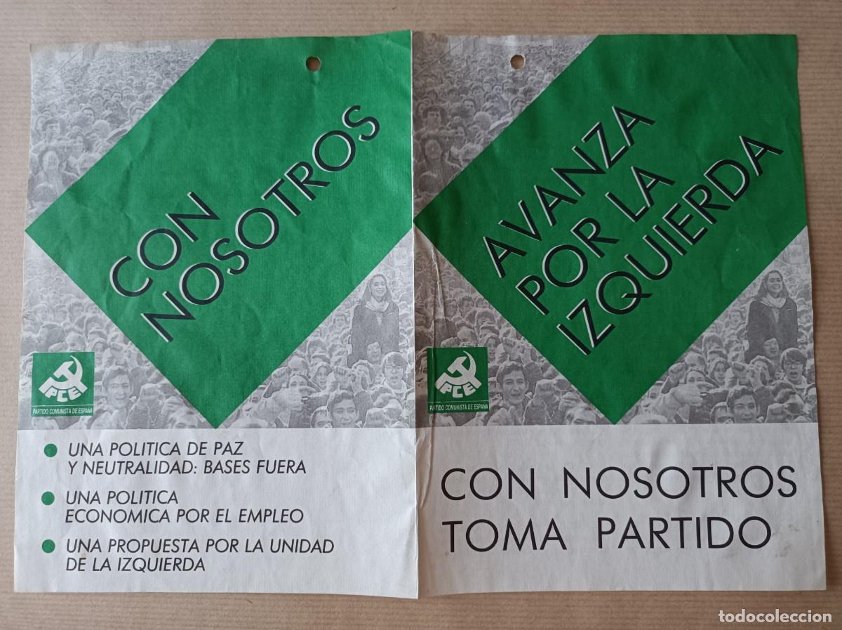 Coleccionismo: PROGRAMA PARTIDO COMUNISTA DE ESPA&Ntilde;A CON NOSOTROS AVANZA POR LA IZQUIERDA - &Eacute;POCA TRANSCI&Oacute;N