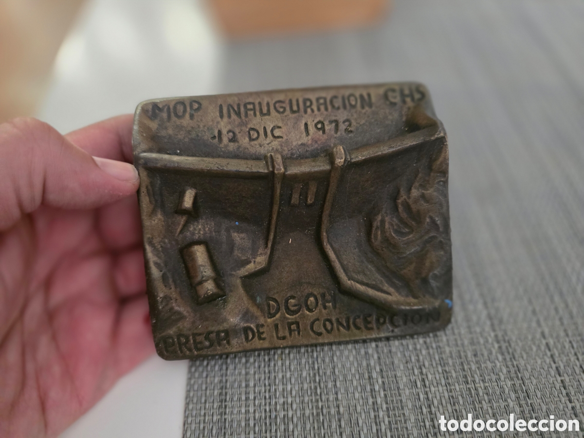 Coleccionismo: Medalla bronce Inauguraci&oacute;n de la &rdquo;Presa de la Concepci&oacute;n&rdquo;