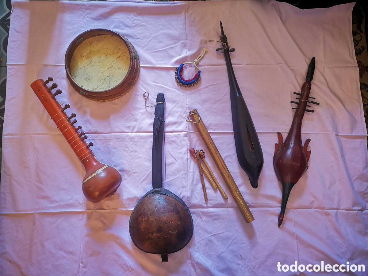Coleccionismo: Lote instrumentos musicales &eacute;tnicos