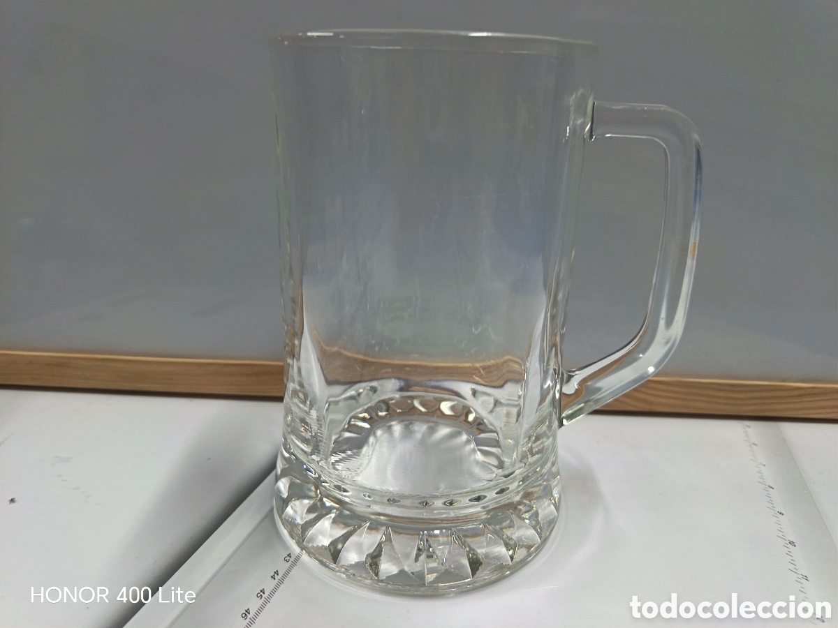 Coleccionismo: Jarra de cerveza de vidrio - Foto 2