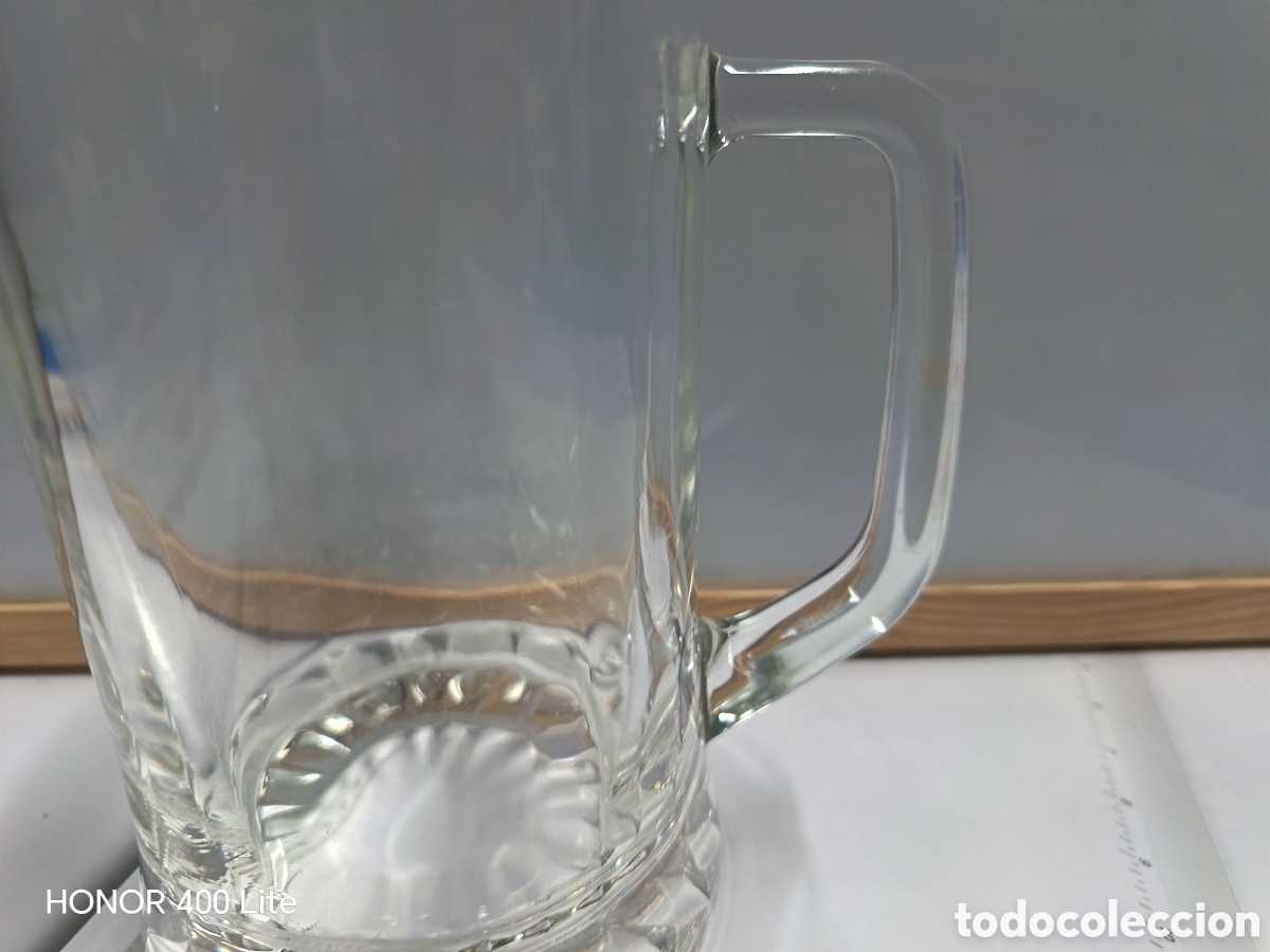 Coleccionismo: Jarra de cerveza de vidrio - Foto 4