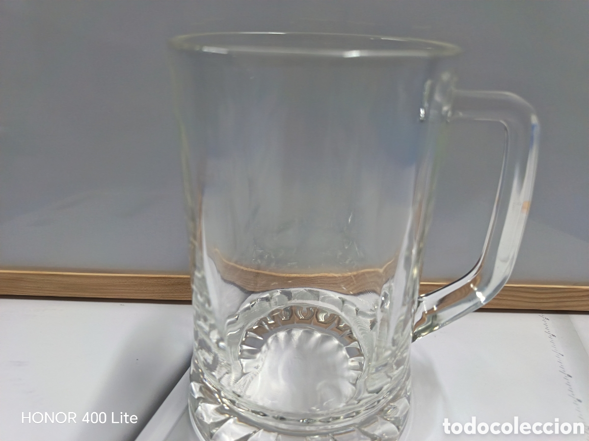Coleccionismo: Jarra de cerveza de vidrio - Foto 5