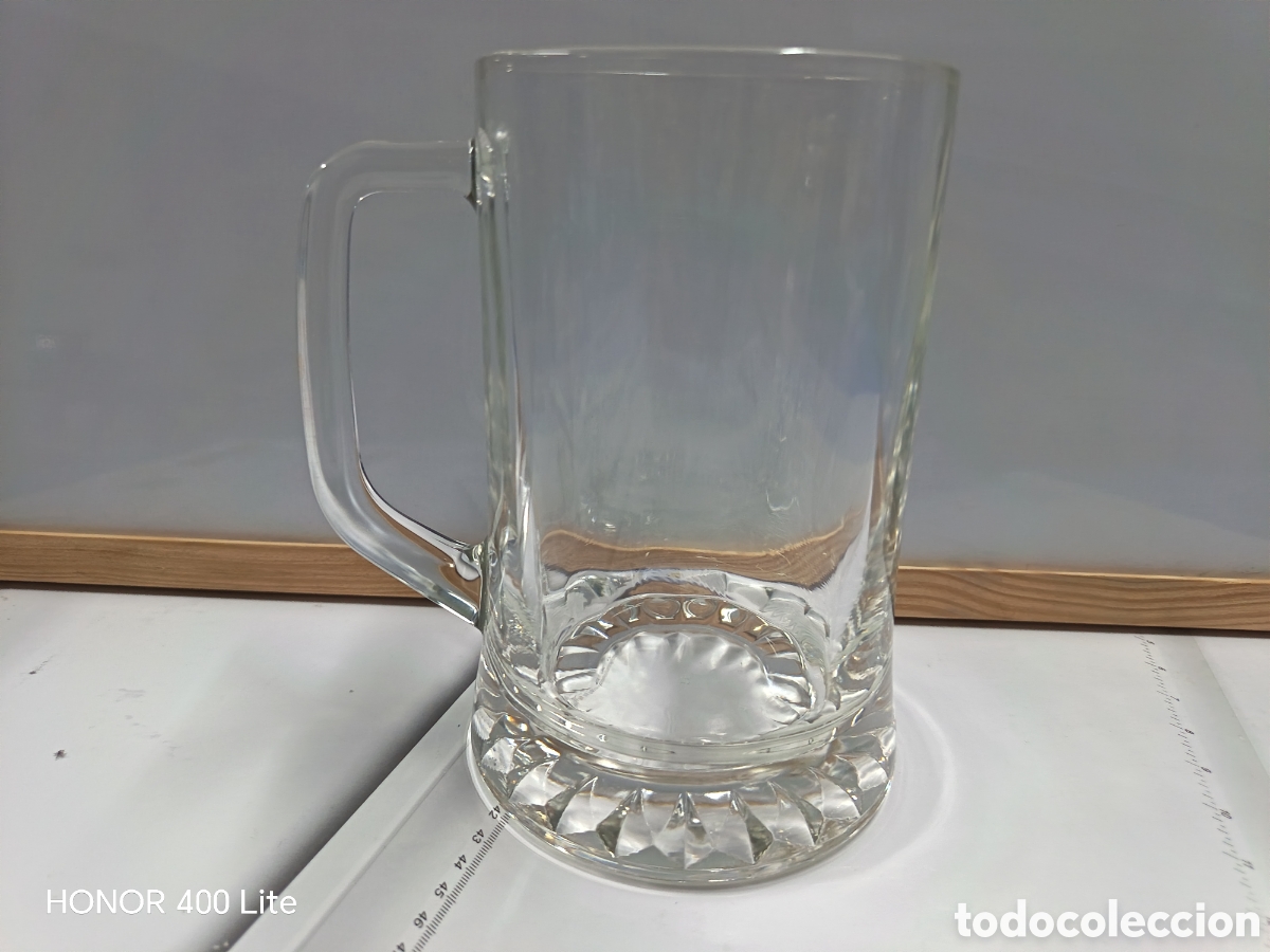 Coleccionismo: Jarra de cerveza de vidrio