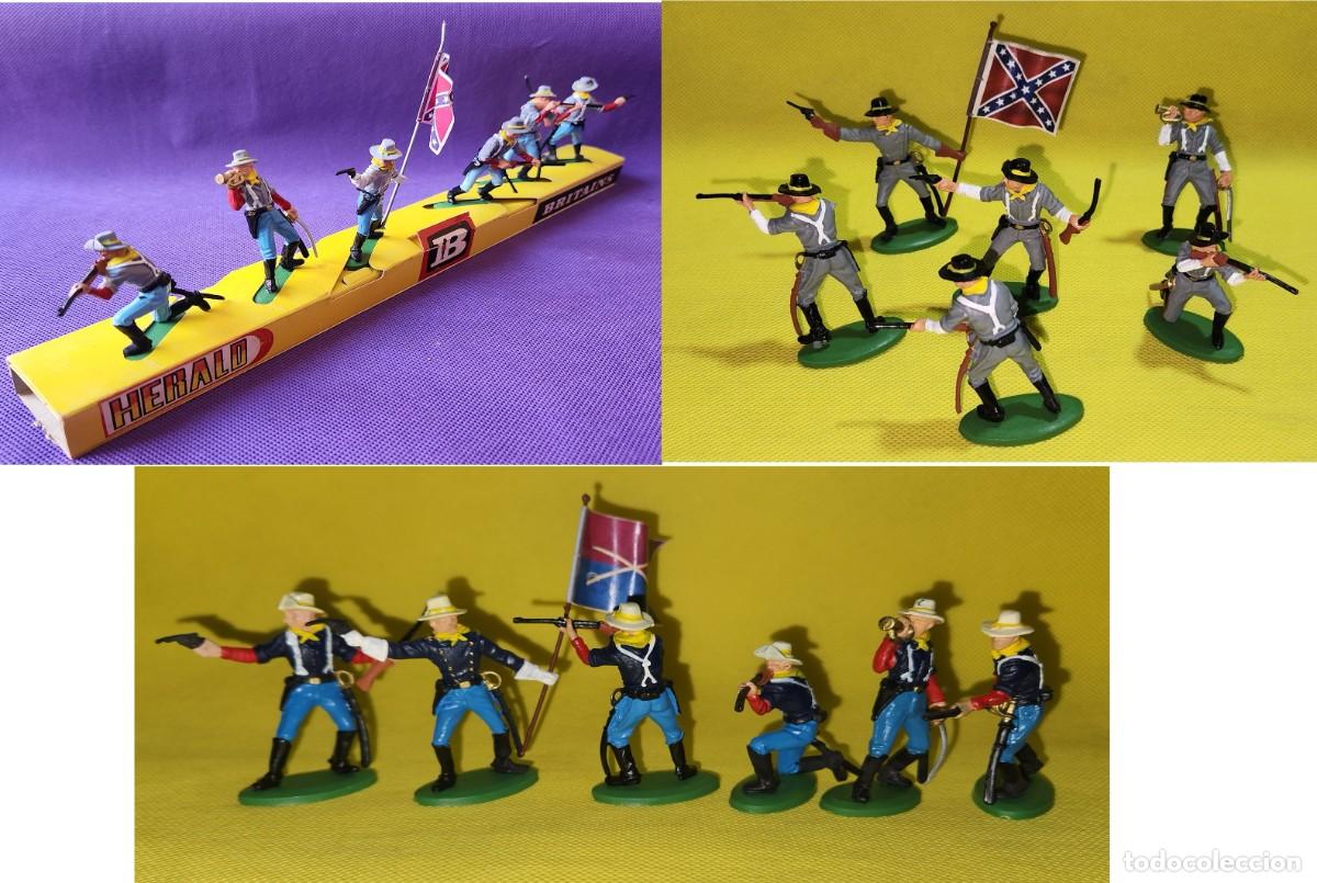 Coleccionismo: lote de 3 sets guerra civil americana - 18 soldaditos