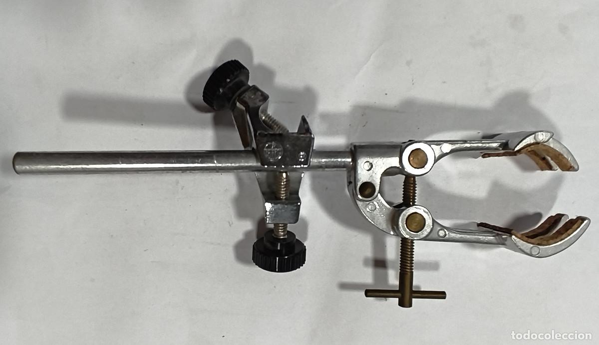 Coleccionismo: PINZA SOPORTE LABORATORIO CON DOBLE NUEZ - Marca SELECTA