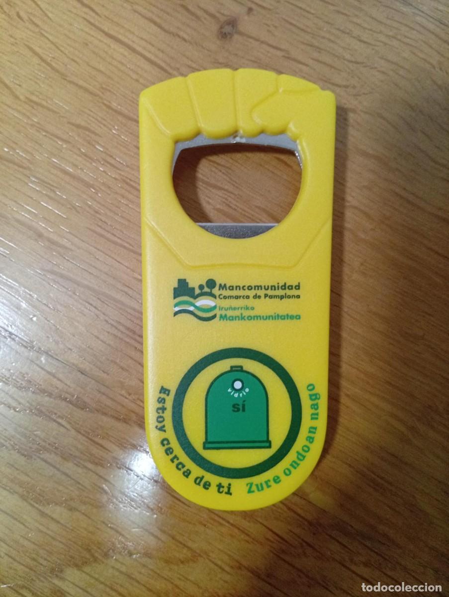 Coleccionismo: abridor abre botellas publicidad mancomunidad de pamplona iru&ntilde;erriko mankomunitatea como nuevo