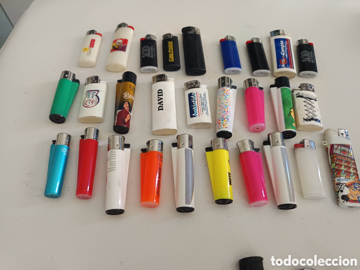 Coleccionismo: Mecheros de pedernal Bic y clipper