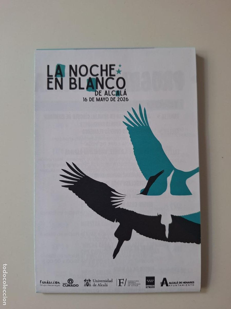 Coleccionismo: Programaci&oacute;n La noche en blanco Alcal&aacute; de Henares 2026 Cultura Turismo Comunidad de Madrid