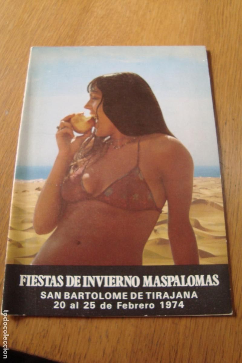 Coleccionismo: FIESTAS INVIERNO MASPALOMAS SAN BARTOLOME TIRAJANA 1974. GRAN CANARIA. PREGON JOSEFINA MUJICA